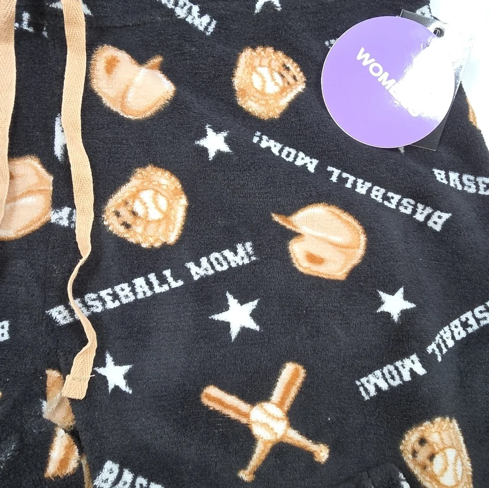 Canyon Creek NWT Womens Size LARGE Baseball Mom Soft Plush Lounge Pants